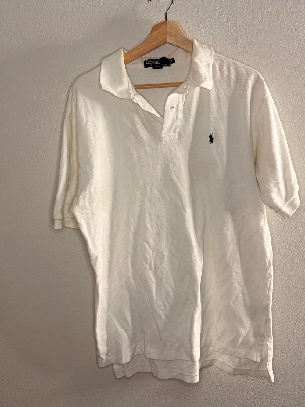 Polo Logo White Men's Short-Sleeve Polo Shirt